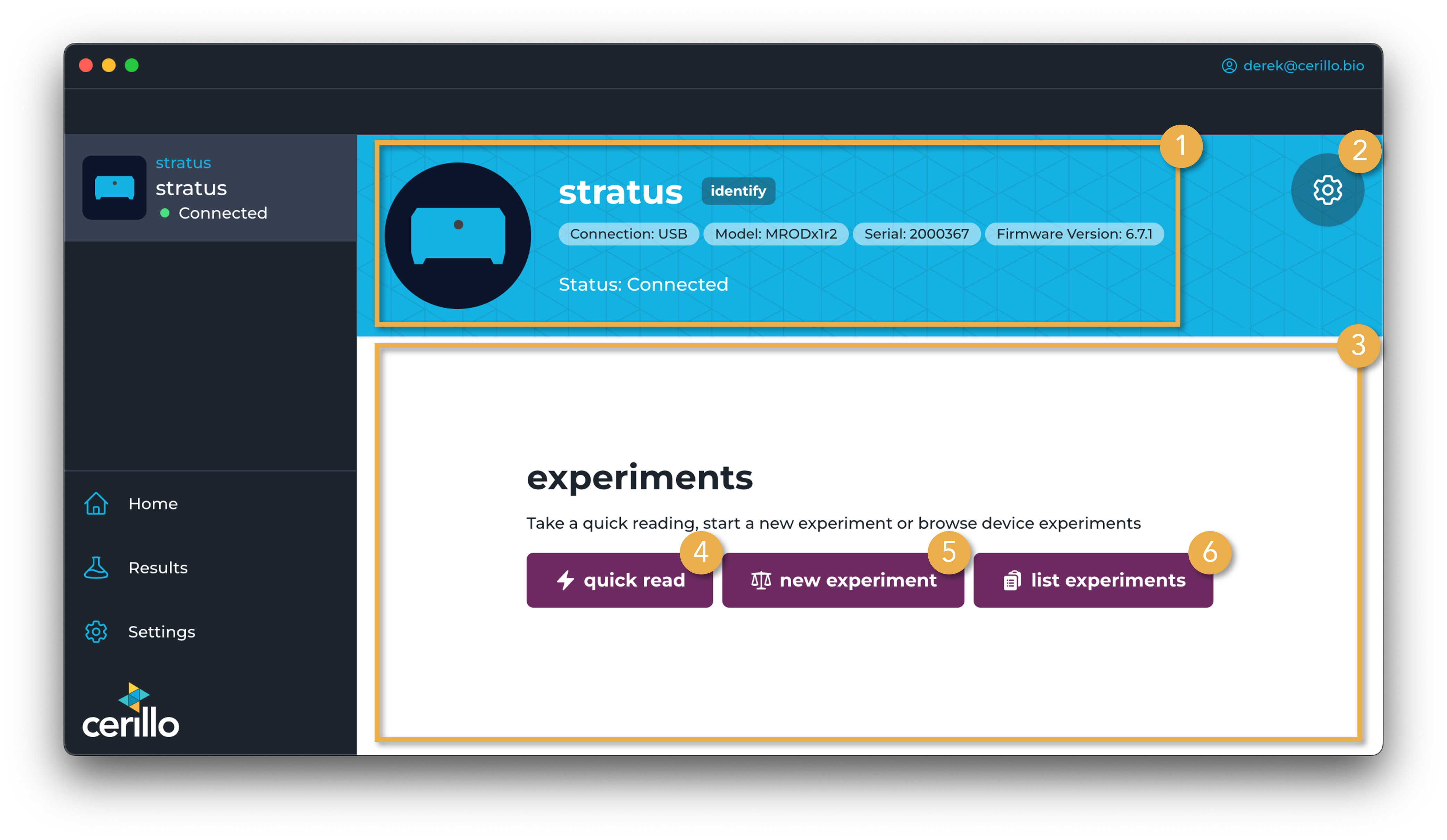 Device Home Page