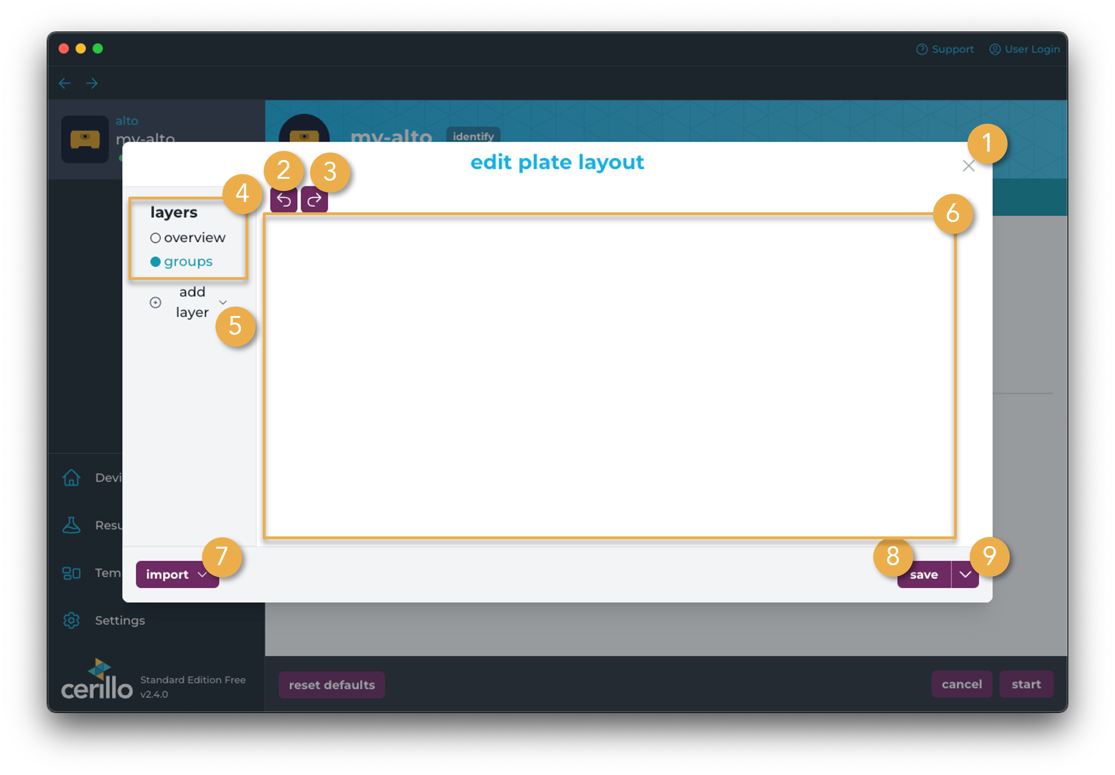 Plate Layout Settings