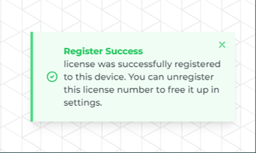 registration successs